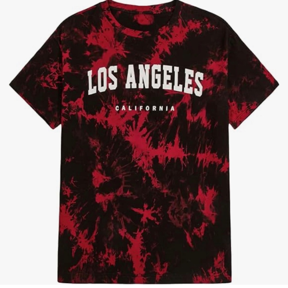 Over Sized Graphic Tie Dye T-shirt